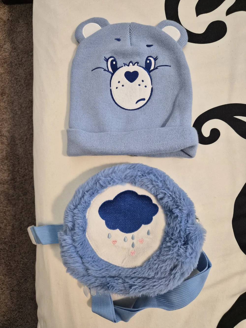 Care Bears Unisex Grumpy Bear Halloween Costume Cosplay Beanie Fanny Pack